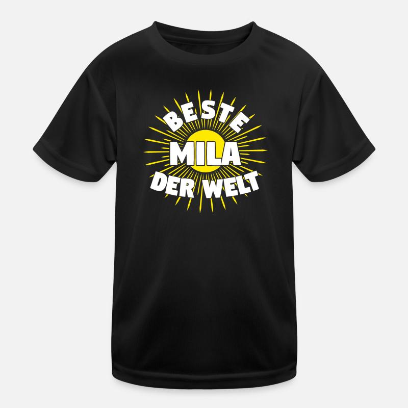 Mila - Beste Mila der Welt Kinder Funktions-T-Shirt
