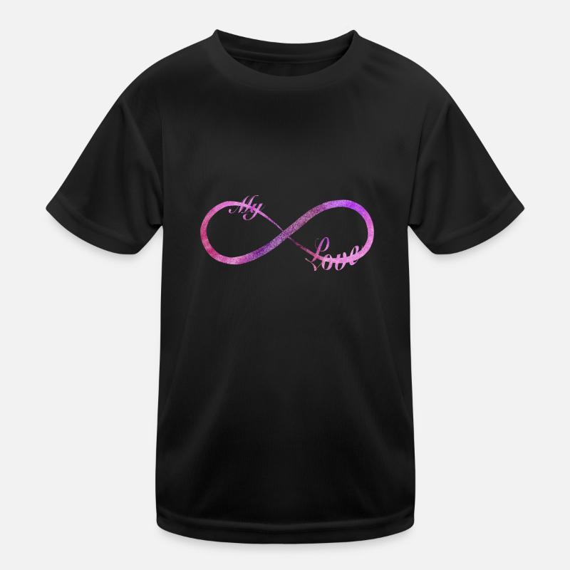 Valentinstag InfinityLove Kinder Funktions-T-Shirt