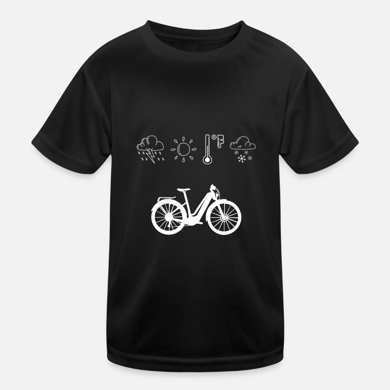 E bike temps saison conduite ebike e-bike T-shirt sport Enfant