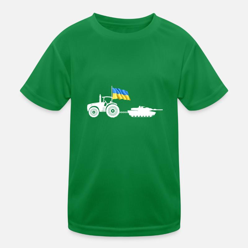 Ukrainischer Bauer stiehlt Kiewer Traktortank Kinder Funktions-T-Shirt