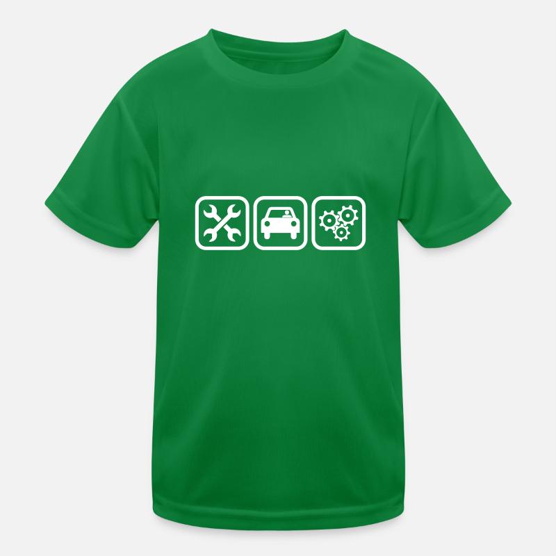 Engine Mechanic Kids Functional T-Shirt