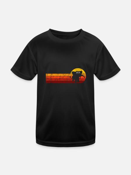 Eléphant éléphant pour enfants - T-shirt sport Enfant - noir - Devant