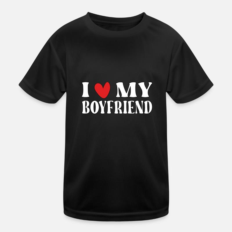 Ich liebe meinen Freund Kinder Funktions-T-Shirt