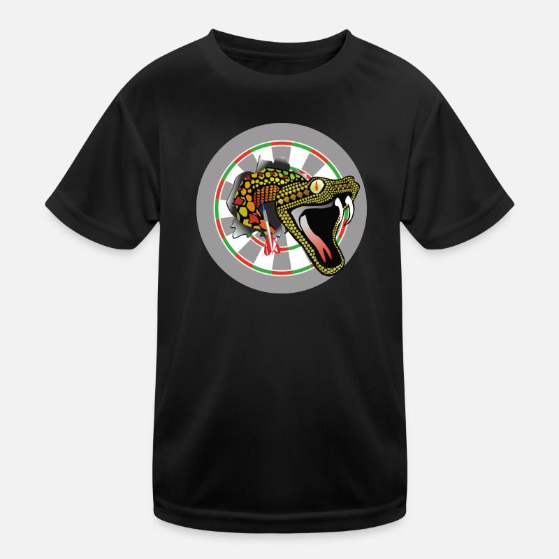 Dartboard mit Schlange Kinder Funktions-T-Shirt