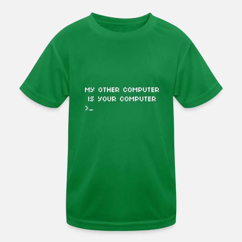 Mein anderer Computer ist Ihr Computer Hacking Kinder Funktions-T-Shirt