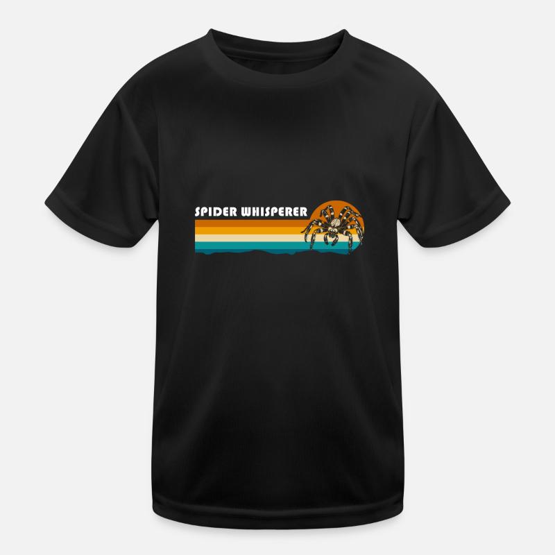 Spinne Netz Biss Kinder Funktions-T-Shirt