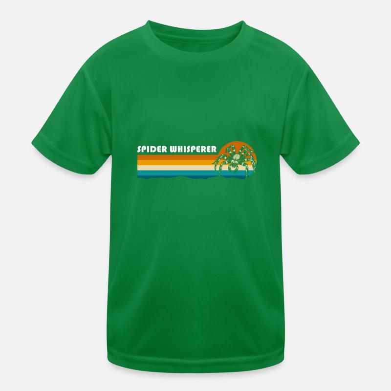 Spinne Netz Biss Kinder Funktions-T-Shirt