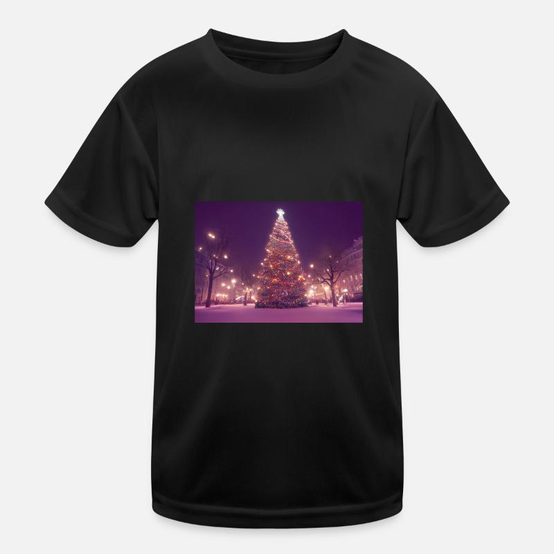 Sapin de Noël dans le WInter T-shirt sport Enfant