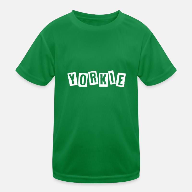 Yorkshire Terrier en grosses lettres T-shirt sport Enfant