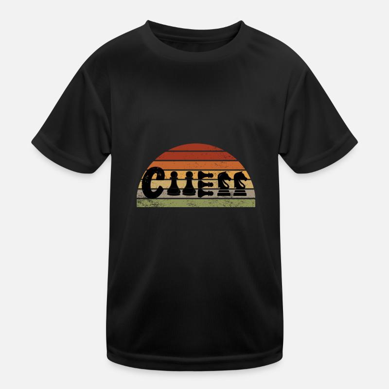 Schach Geschenk Schachspieler Queen’s Gambit Kinder Funktions-T-Shirt