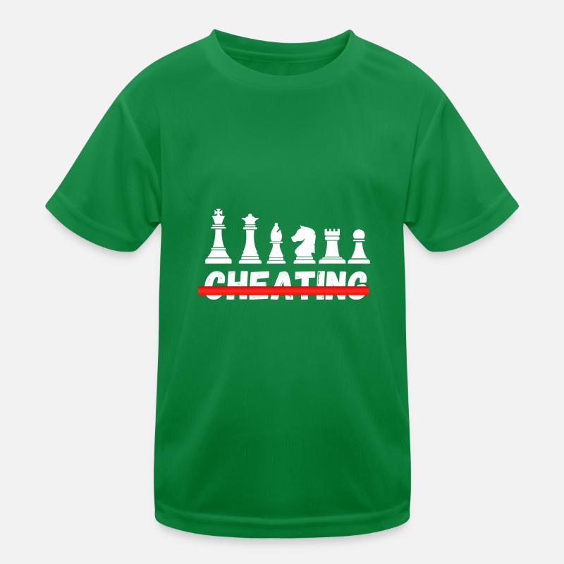 Schach Trend Chess Cheating Meme Queens Gambit Kids Functional T-Shirt