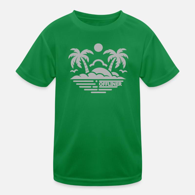 Palm Tree offliner Kids Functional T-Shirt