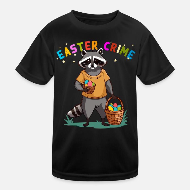 Drôle de raton laveur Costume Lapins de Pâques Oeufs de Pâques T-shirt sport Enfant