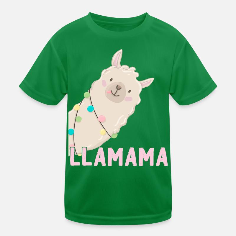 Llamama Lama Liebende Lustiges Mutter Design Kinder Funktions-T-Shirt