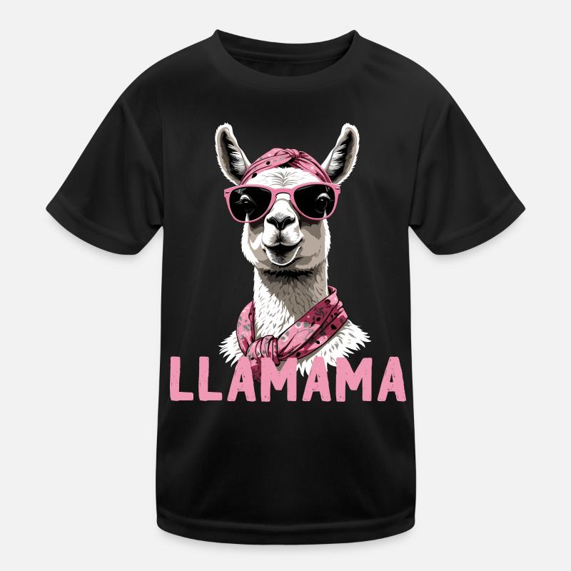 Lama drôle aimant maman Design T-shirt sport Enfant