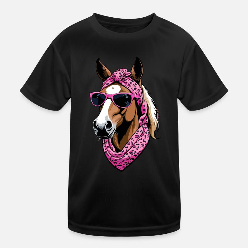 Maman Cheval Cheval Amant Maman Élégant T-shirt sport Enfant