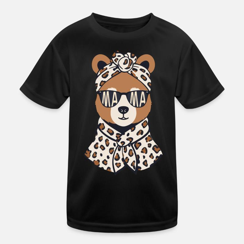 drôle maman ours mère ours amant des ours T-shirt sport Enfant