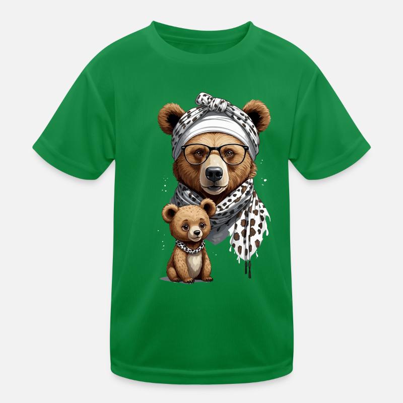 Lustiger Mama Bär Mutter Bärin Bärenliebhaber Kinder Funktions-T-Shirt