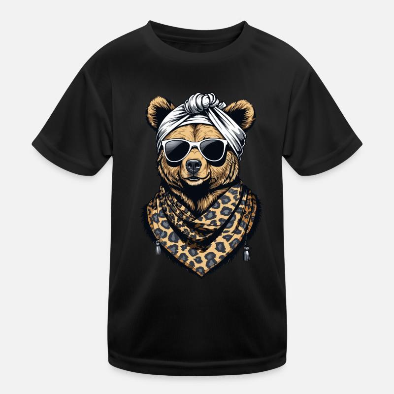 Lustiger Mama Bär Mutter Bärin Bärenliebhaber Kinder Funktions-T-Shirt
