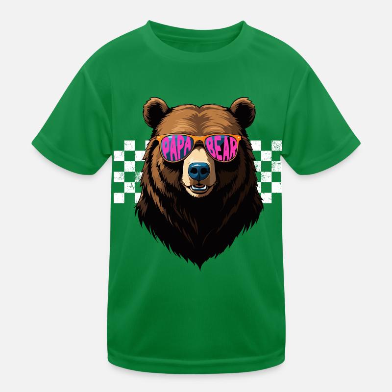 Bears Father Funny Style Perfect Father's Day Kids Functional T-Shirt