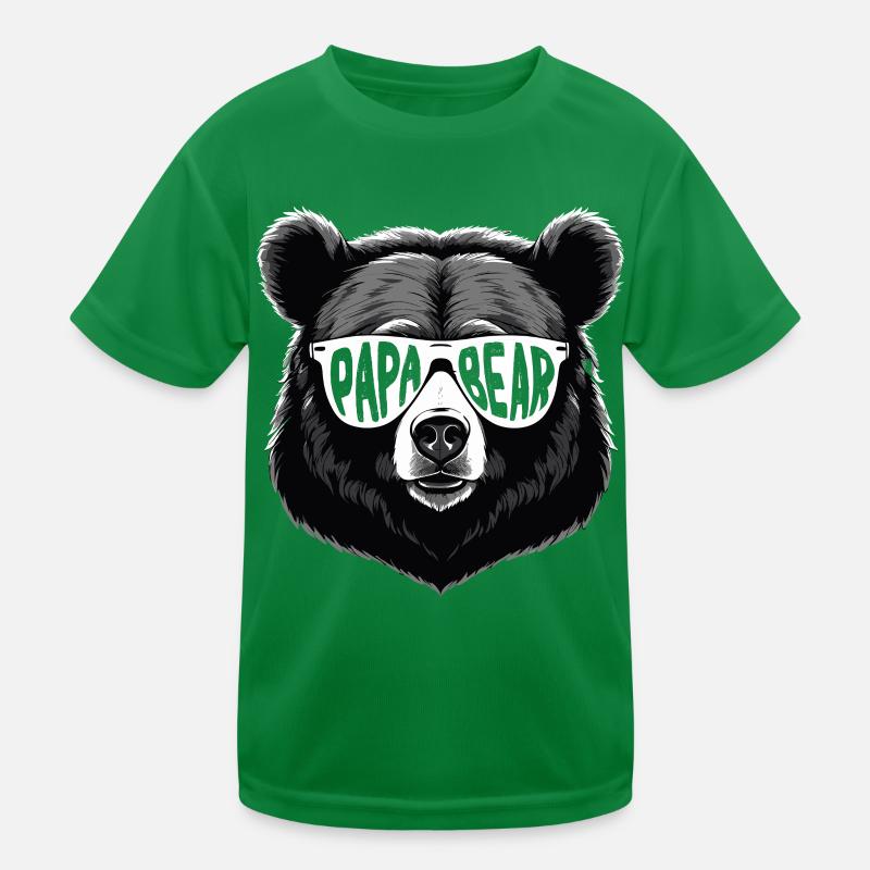 Bears Father Funny Father Perfect Style Kids Functional T-Shirt