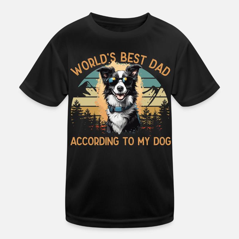 Meilleur chien du monde papa berger australien T-shirt sport Enfant