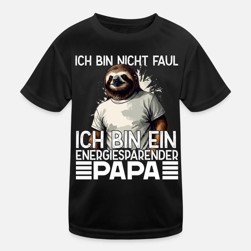 Funny Sloth Dad Humorous Saying Kids Functional T-Shirt