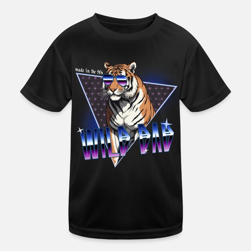 Wild Dad Aus Den 80er Perfekter Style Kinder Funktions-T-Shirt