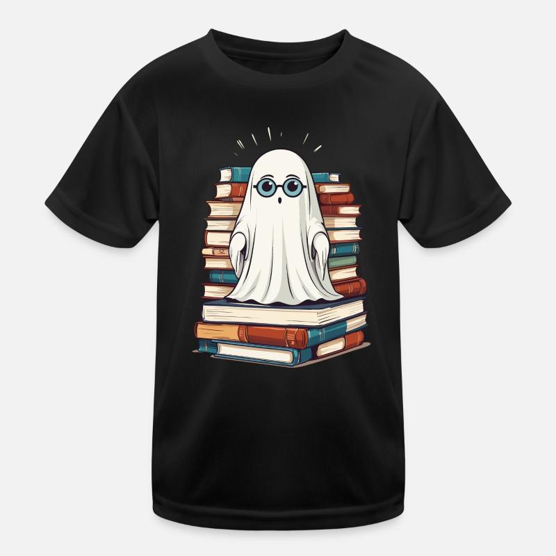 Lesendes Halloween Gespenst Kleiner Bücher Geist Kinder Funktions-T-Shirt