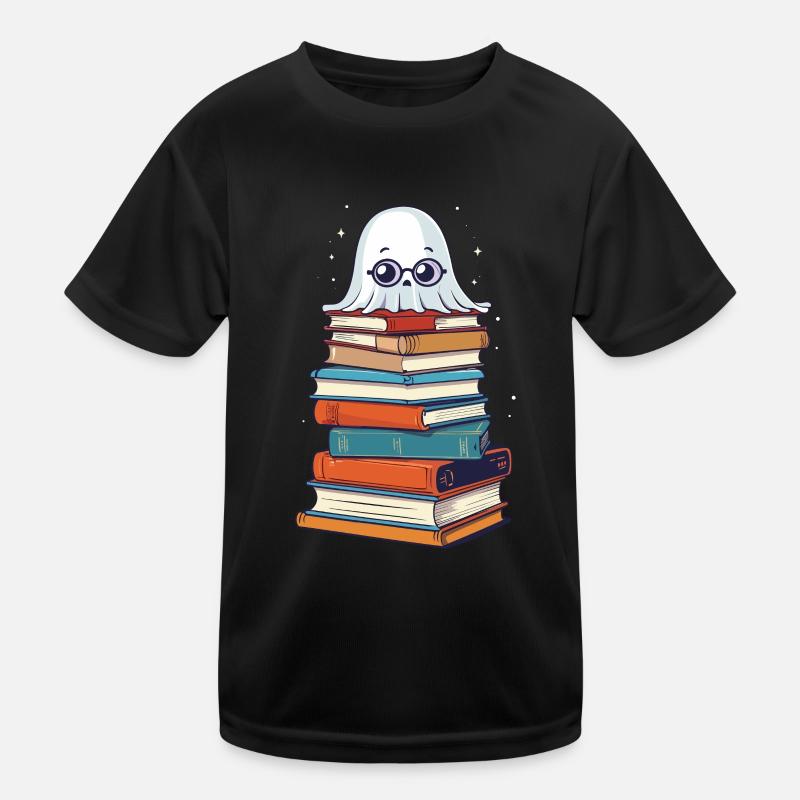 Lustiger Buch Liebhaber Lesendes Halloween Kinder Funktions-T-Shirt