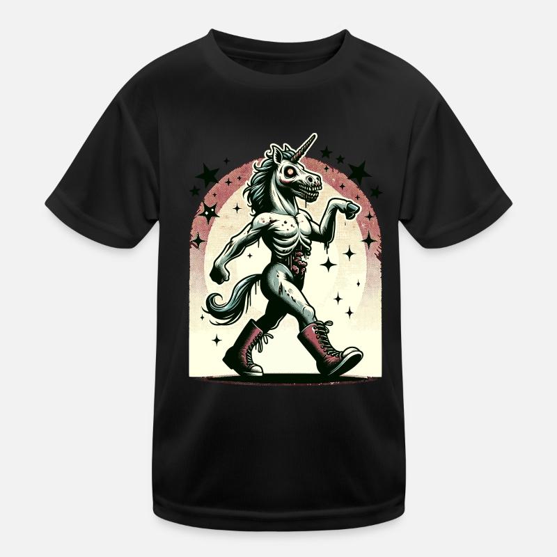 Zombie Einhorn Undead Mystical Creature Kinder Funktions-T-Shirt