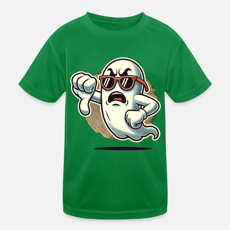 Cool Ghost donne des pouces vers le bas Fantôme d’Halloween T-shirt sport Enfant