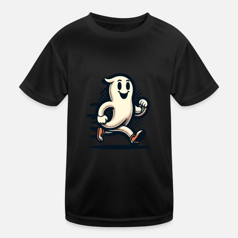 Lustiger Vintage Geist Retro Kunst Stil Kinder Funktions-T-Shirt