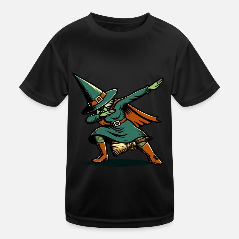 Dabbing Sorcière Halloween Costume Décoration Salem T-shirt sport Enfant