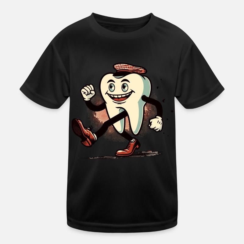 Tooth Decay Tooth Funny Halloween Kids Functional T-Shirt