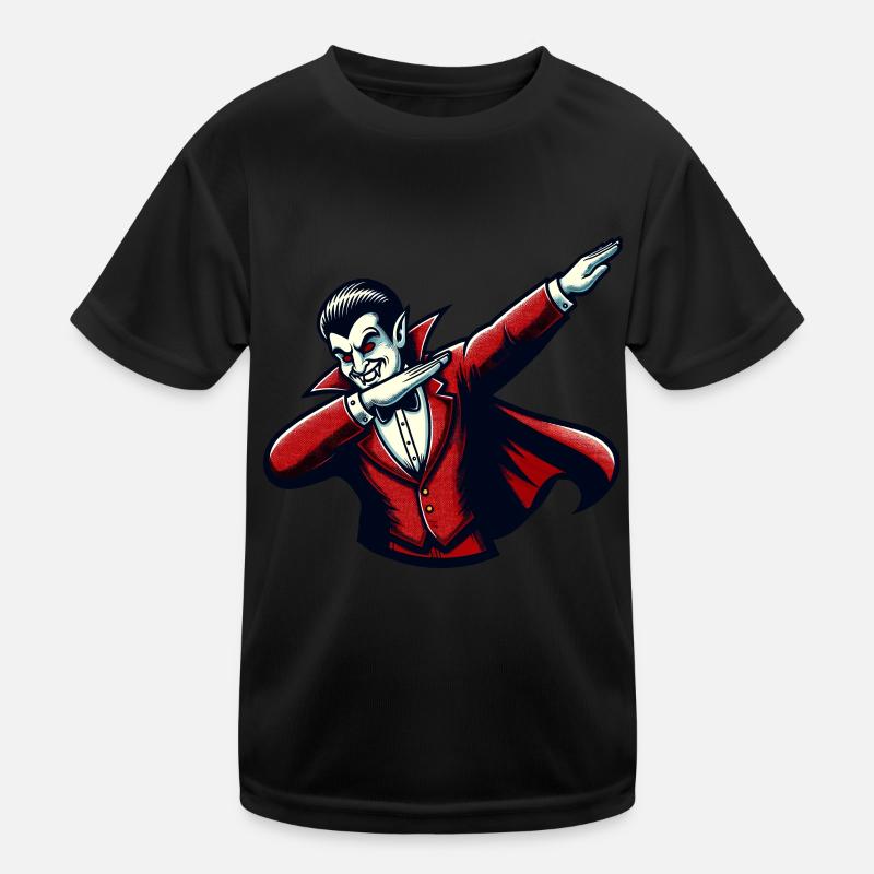 Dabbender Vampir Lustiges Dabbing Design Kinder Funktions-T-Shirt