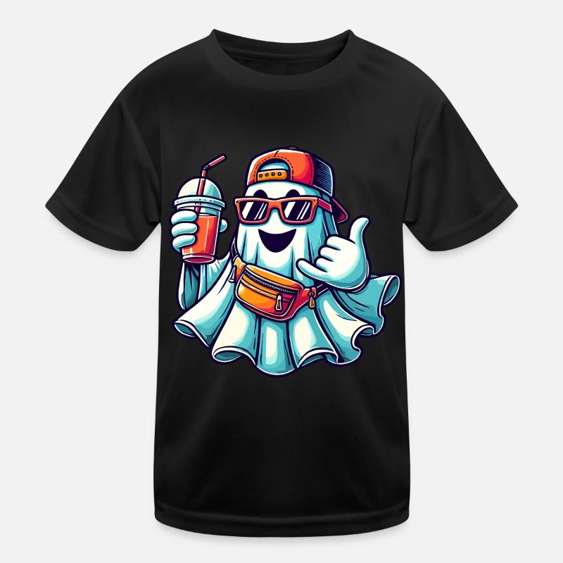Boo-Jee Gespenst Lustiger Modischer Geist Kinder Funktions-T-Shirt