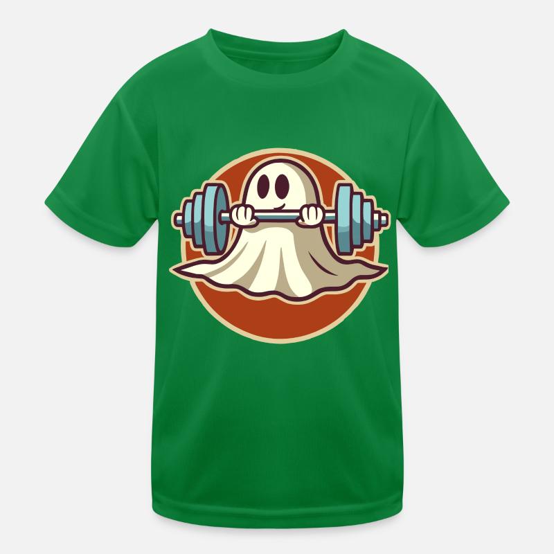 lasMusculation Ghost Funny Gym Ge T-shirt sport Enfant