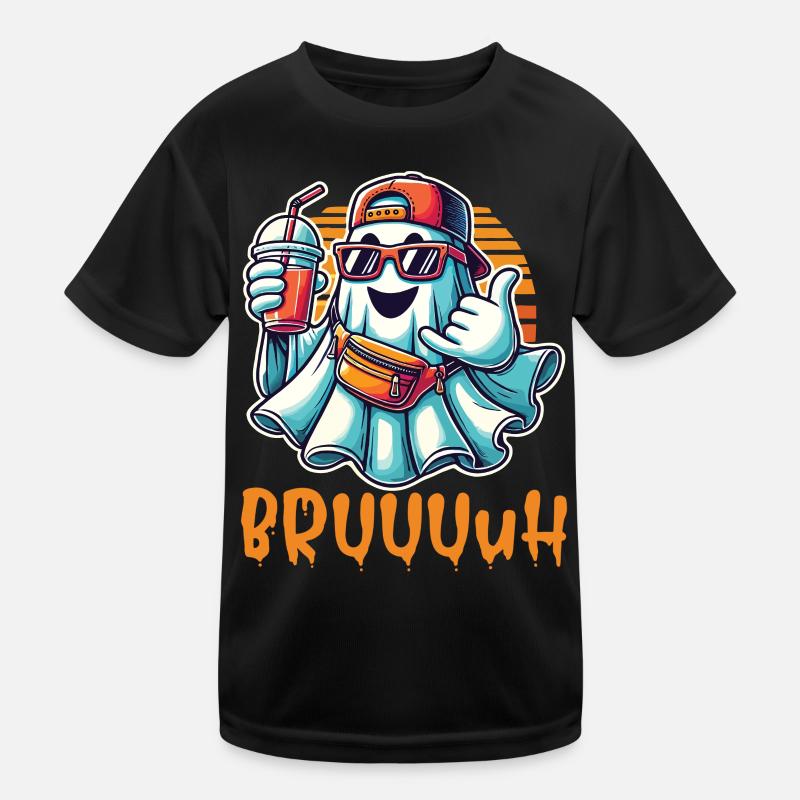 Unheimliches Lustiges Halloween Gespenst Kinder Funktions-T-Shirt