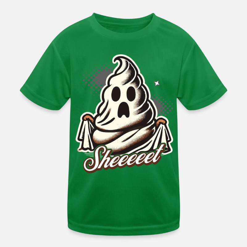 Halloween Kacke Sheet Geist Spaß Kinder Funktions-T-Shirt
