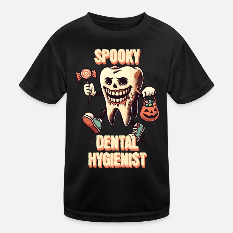 Aventure dentaire effrayante d’Halloween T-shirt sport Enfant