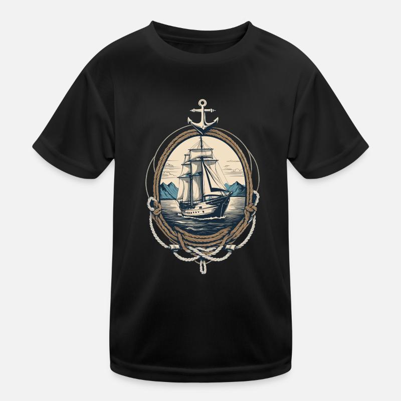 Discover freedom on the high seas Kids Functional T-Shirt