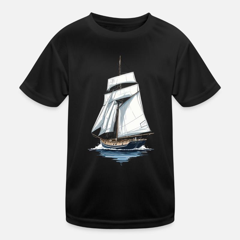 Segelschiff Abenteuer Auf Hoher See Kinder Funktions-T-Shirt