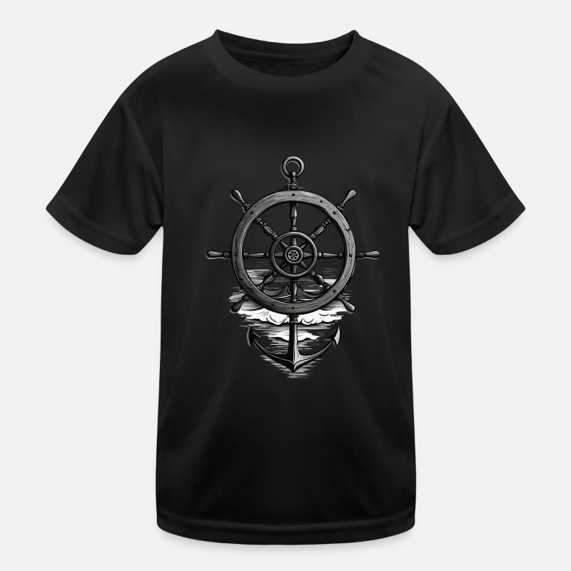 Conception d’un marin des Maritimes avec ancre et volant T-shirt sport Enfant