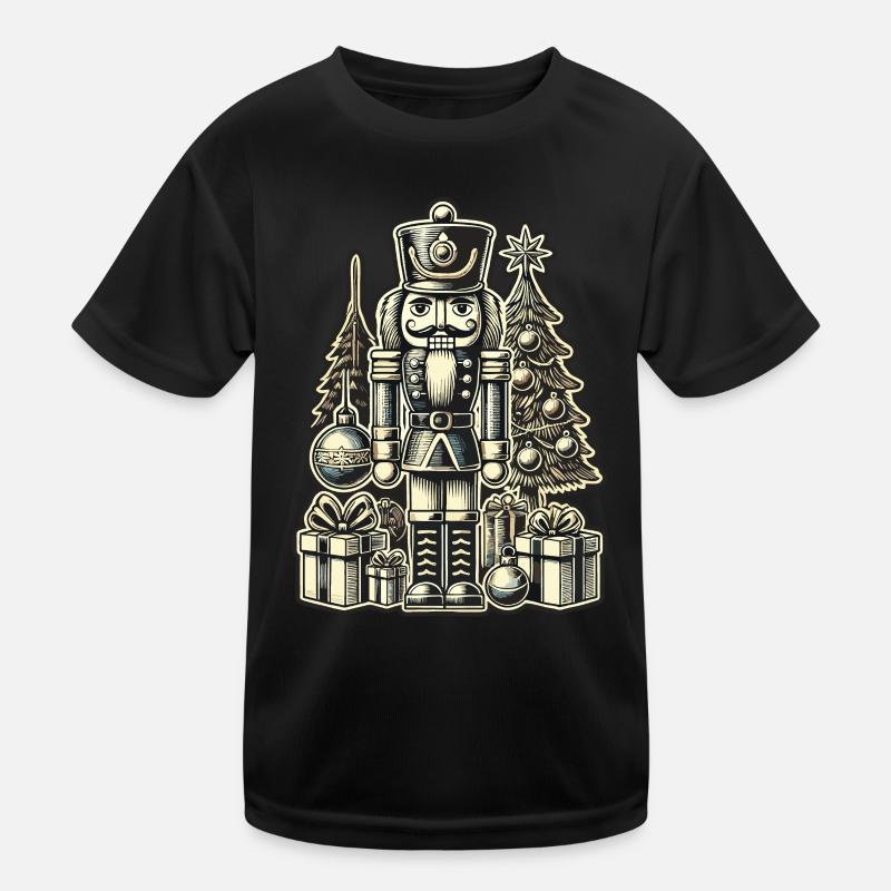 Casse-noisette de Noël avec sapin de Noël T-shirt sport Enfant