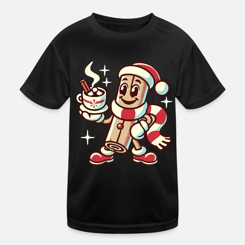 Zimt Und Heiße Schokolade Weihnachtlicher Spaß Kinder Funktions-T-Shirt