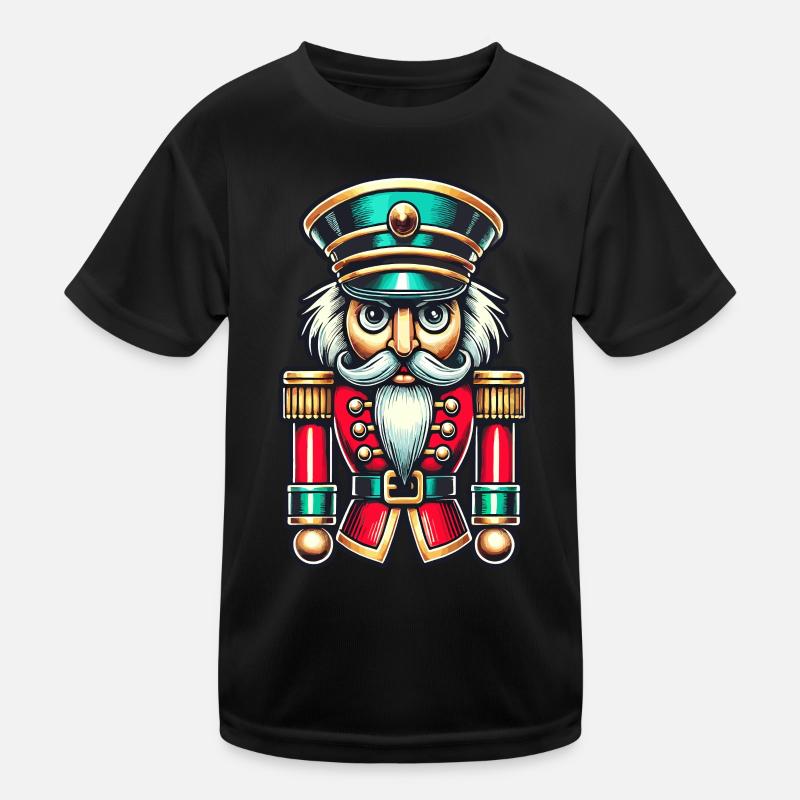 Christmas Nutcracker Stylish Classic Kids Functional T-Shirt