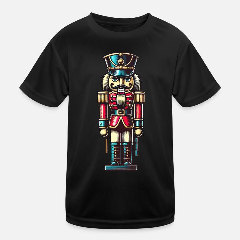 Weihnachtlicher Nussknacker Edel Kinder Funktions-T-Shirt
