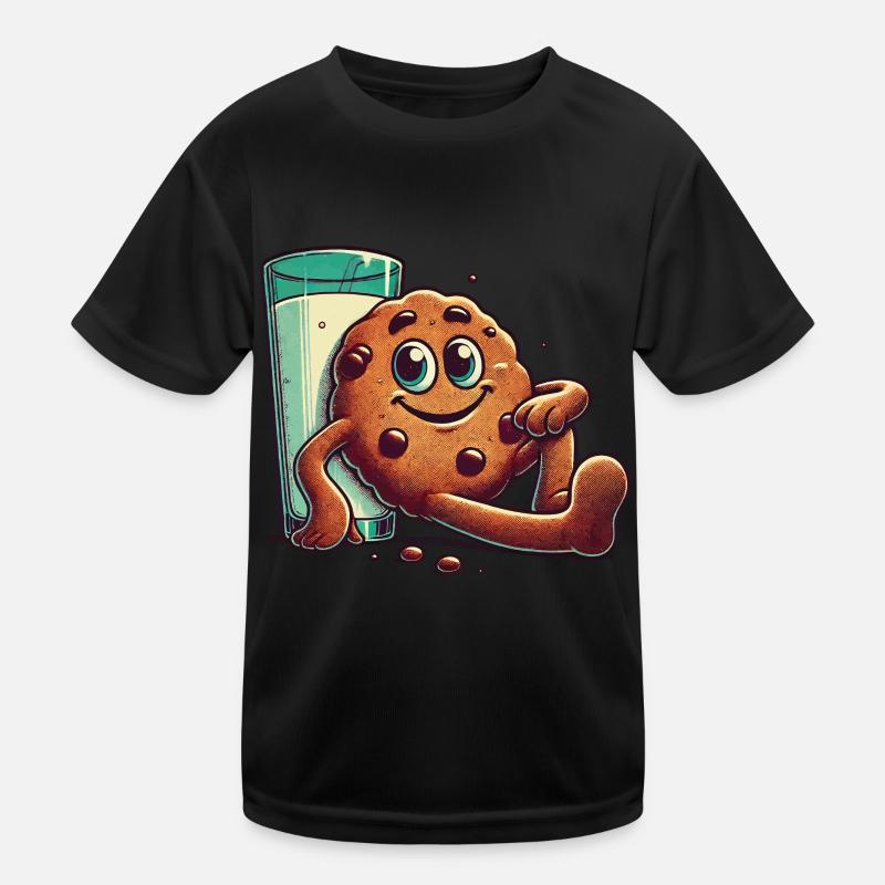 Joyeux Noël Style Biscuit Rétro T-shirt sport Enfant