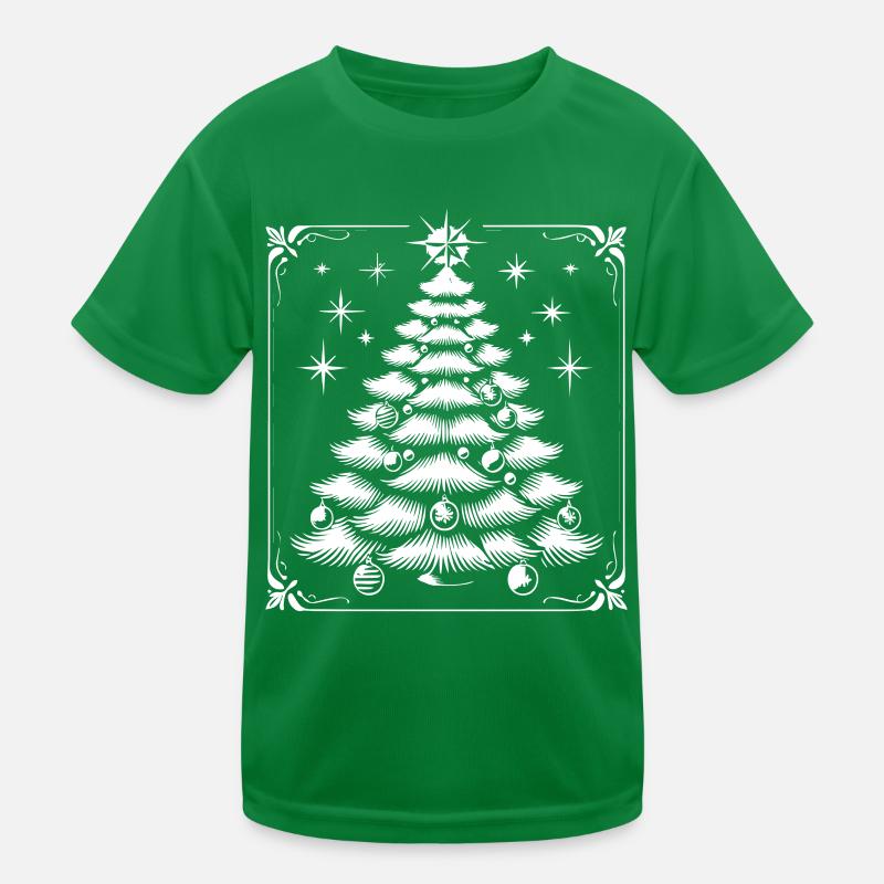 Sapin de Noël avec étoiles T-shirt sport Enfant